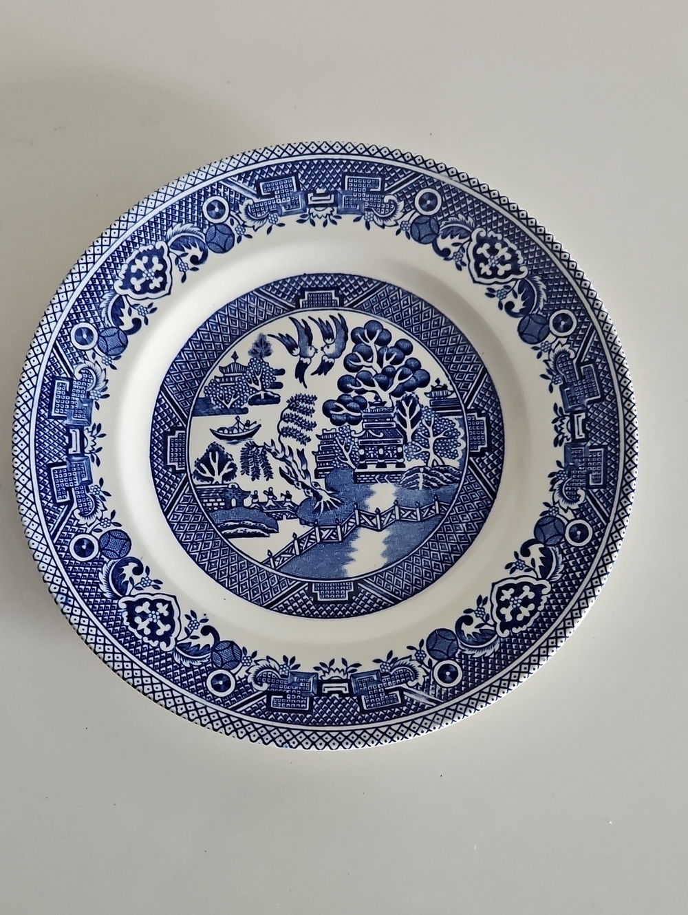 Vintage Myott Old Willow Saucer
